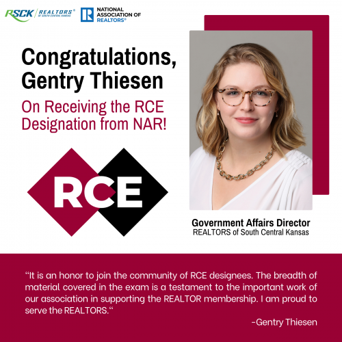 GENTRY THIESEN RECEIVES RCE DESIGNATION FROM NAR Image